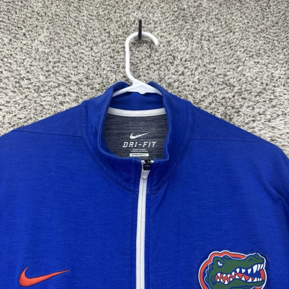 Florida Gators Sweatshirt Men's XL Blue Nike Quarter‎ Zip Pullover Embroidered